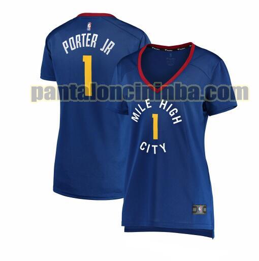 Maglia Donna basket Michael Porter Jr. 1 Denver Nuggets Blu statement edition