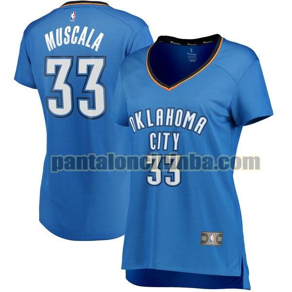 Maglia Donna basket Mike Muscala 33 Oklahoma City Thunder Blu icon edition