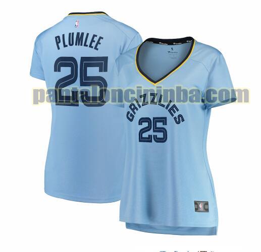 Maglia Donna basket Miles PluManica lungaee 25 Memphis Grizzlies Blu statement edition