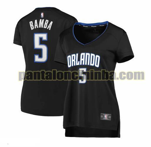 Maglia Donna basket Mohamed Bamba 5 Orlando Magic Nero 2019 icon edition