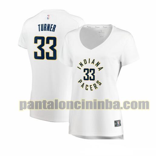 Maglia Donna basket Myles Turner 33 Indiana Pacers Bianco association edition