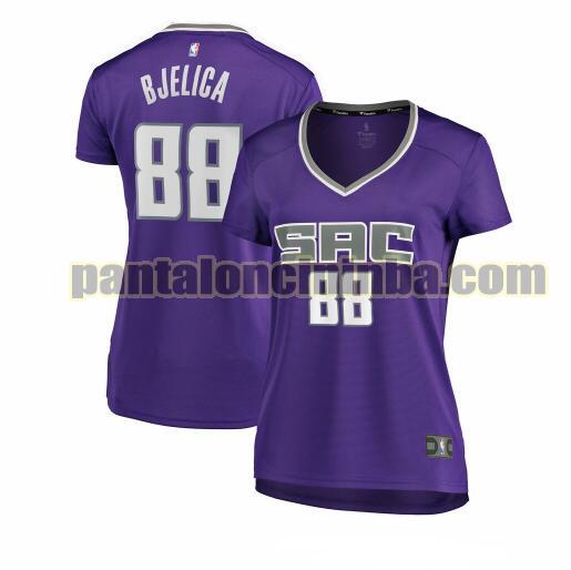 Maglia Donna basket Nemanja Bjelica 88 Sacramento Kings Porpora icon edition