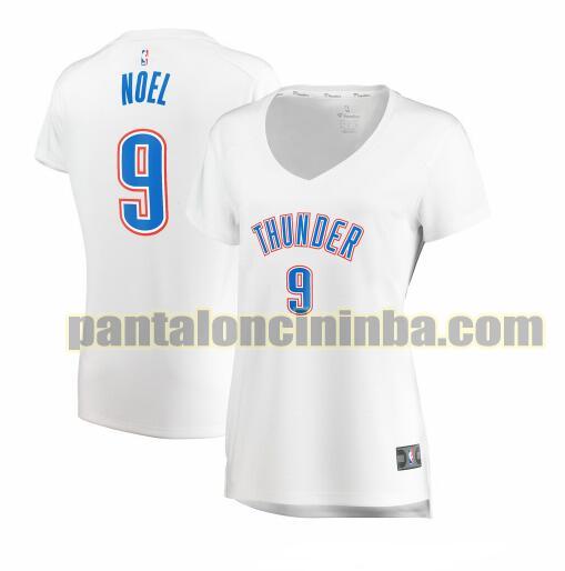 Maglia Donna basket Nerlens Noel 9 Oklahoma City Thunder Bianco association edition