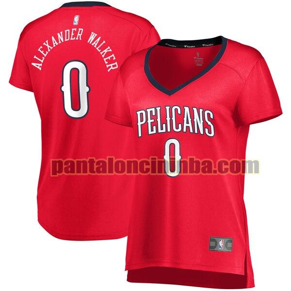 Maglia Donna basket Nickeil Alexander-Walker 0 New Orleans Pelicans Rosso statement edition