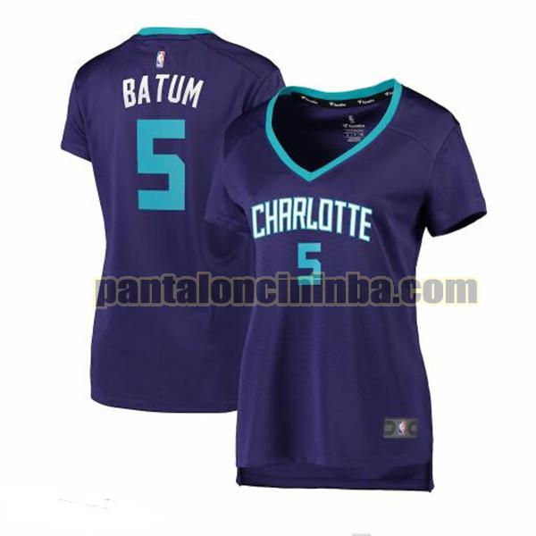 Maglia Donna basket Nicolas Batum 5 Charlotte Hornets Porpora statement edition