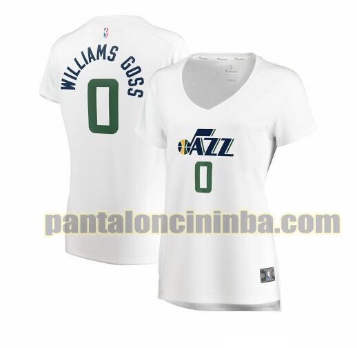 Maglia Donna basket Nigel Williams-Goss 0 Utah Jazz Bianco association edition