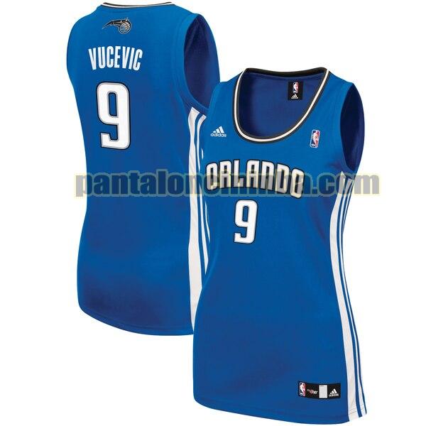 Maglia Donna basket Nikola Vucevic 9 Orlando Magic Blu Replica