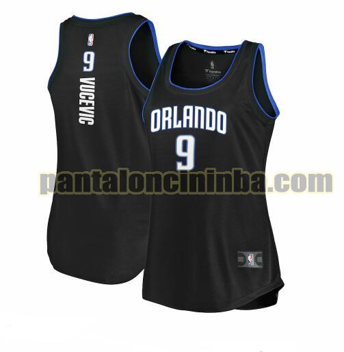 Maglia Donna basket Nikola Vucevic 9 Orlando Magic Nero 2019-2020 icon edition