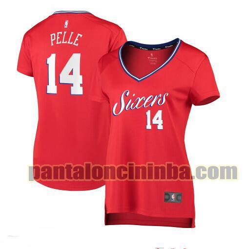 Maglia Donna basket Norvel Pelle 14 Philadelphia 76ers Rosso statement edition