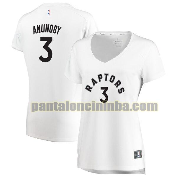 Maglia Donna basket OG Anunoby 3 Toronto Raptors Bianco association edition