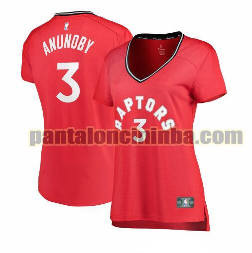 Maglia Donna basket OG Anunoby 3 Toronto Raptors Rosso icon edition