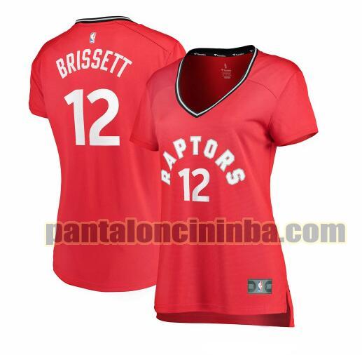 Maglia Donna basket Oshae Brissett 12 Toronto Raptors Rosso icon edition