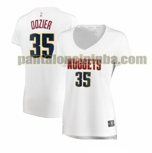 Maglia Donna basket P.J. Dozier 35 Denver Nuggets Bianco association edition