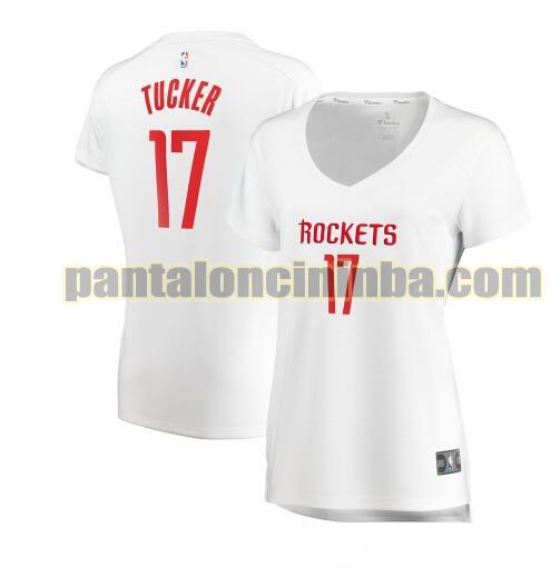 Maglia Donna basket PJ Tucker 17 Houston Rockets Bianco association edition
