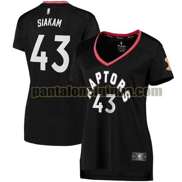 Maglia Donna basket Pascal Siakam 43 Toronto Raptors Nero 2019 statement edition