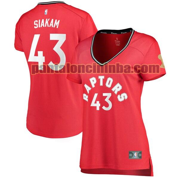 Maglia Donna basket Pascal Siakam 43 Toronto Raptors Rosso icon edition