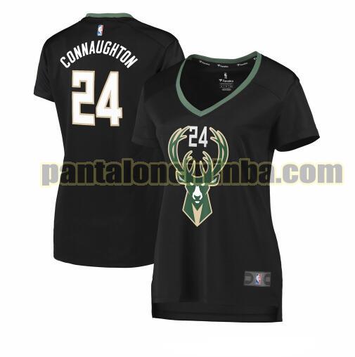 Maglia Donna basket Pat Connaughton 24 Milwaukee Bucks Nero statement edition