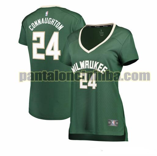 Maglia Donna basket Pat Connaughton 24 Milwaukee Bucks Verde icon edition