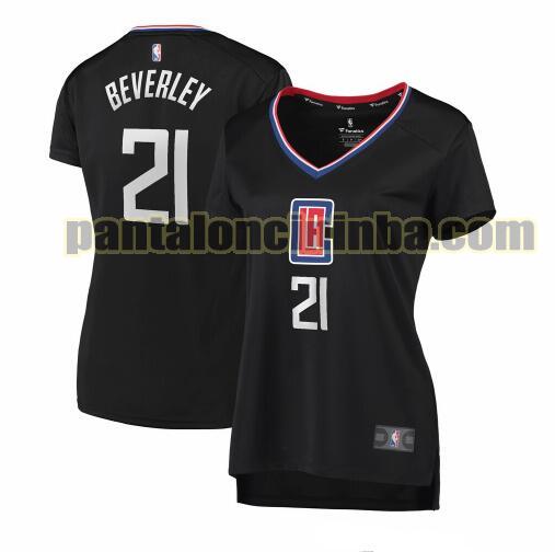 Maglia Donna basket Patrick Beverley 21 Los Angeles Clippers Nero statement edition