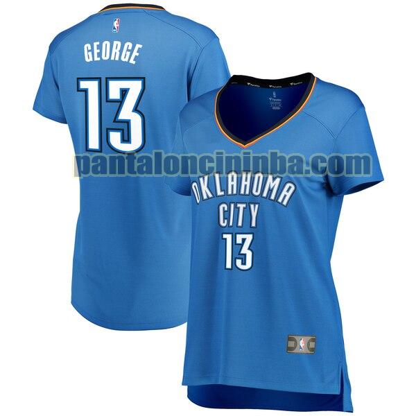 Maglia Donna basket Paul George 13 Oklahoma City Thunder Blu icon edition