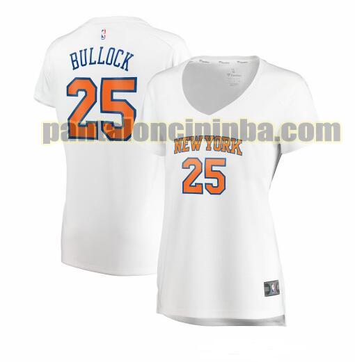 Maglia Donna basket Reggie Bullock 25 New York Knicks Bianco association edition