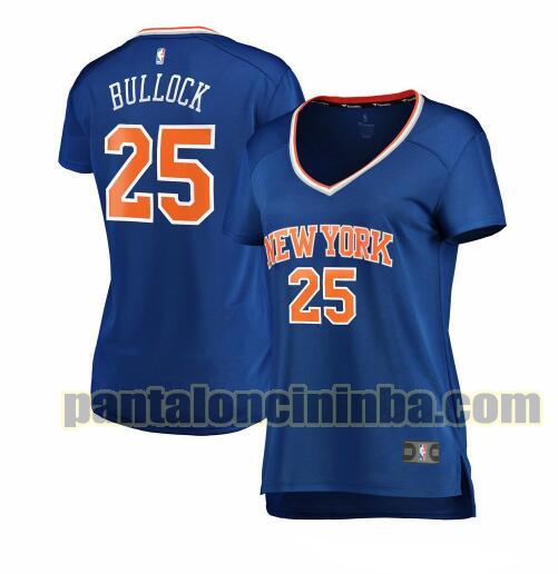 Maglia Donna basket Reggie Bullock 25 New York Knicks Blu icon edition