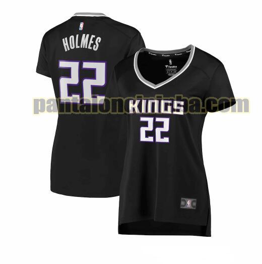 Maglia Donna basket Richaun Holmes 22 Sacramento Kings Nero statement edition