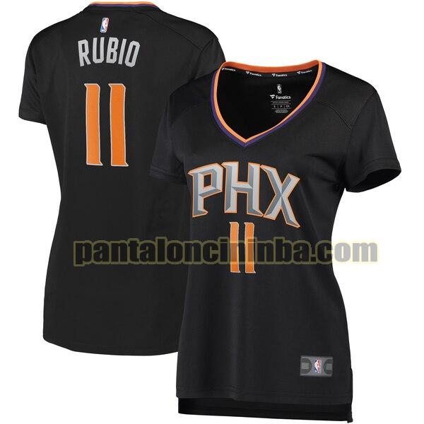 Maglia Donna basket Ricky Rubio 11 Phoenix Suns Nero statement edition