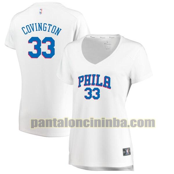 Maglia Donna basket Robert Covington 33 Philadelphia 76ers Bianco association edition