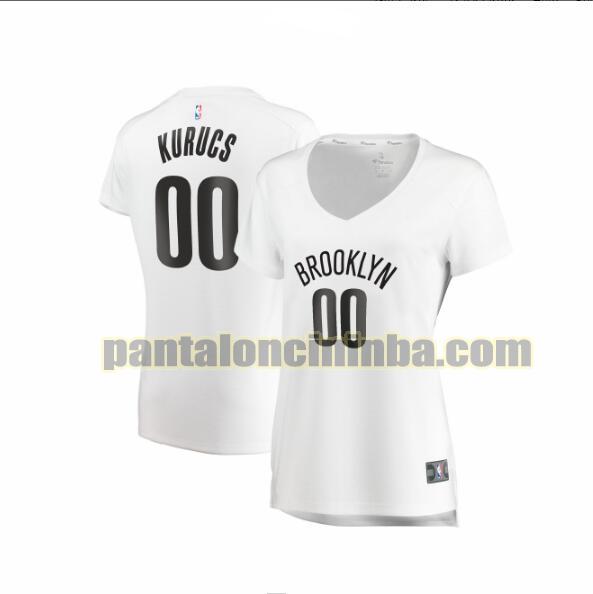 Maglia Donna basket Rodions Kurucs 0 Brooklyn Nets Bianco association edition