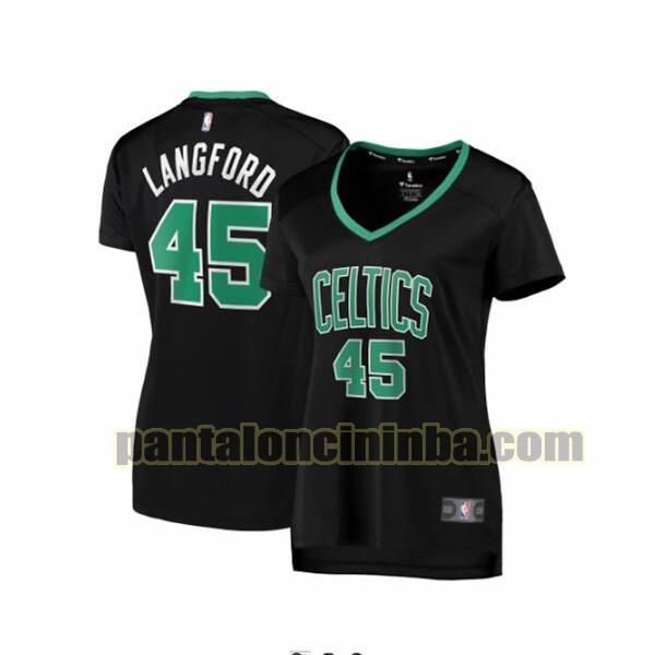 Maglia Donna basket Romeo Langford 45 Boston Celtics Nero statement edition