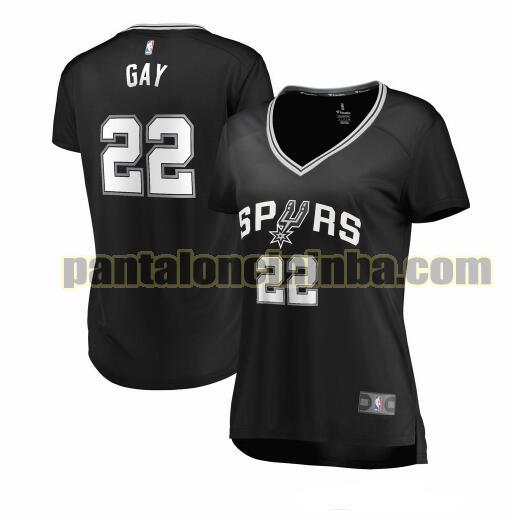 Maglia Donna basket Rudy Gay 22 San Antonio Spurs Nero icon edition