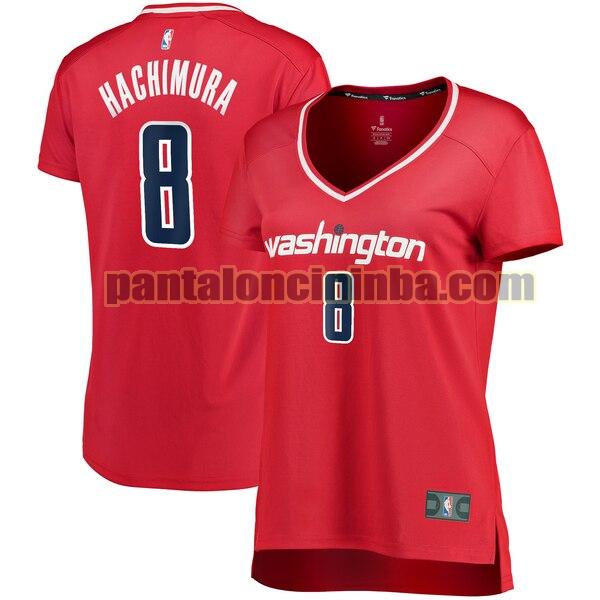 Maglia Donna basket Rui Hachimura 8 Washington Wizards Rosso icon edition