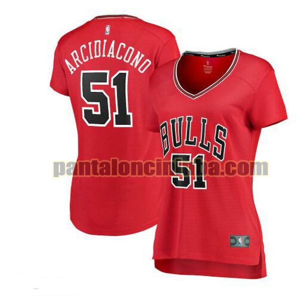 Maglia Donna basket Ryan Arcidiacono 51 Chicago Bulls Rosso icon edition