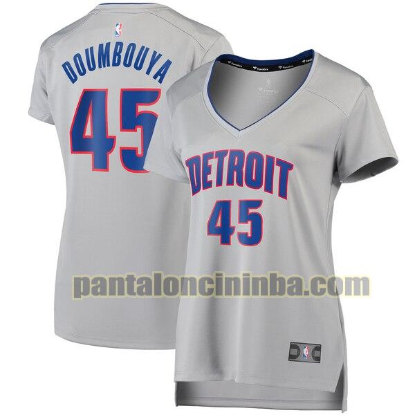 Maglia Donna basket Sekou Doumbouya 45 Detroit Pistons Rosso statement edition