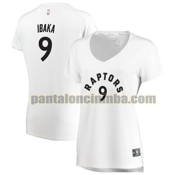 Maglia Donna basket Serge Ibaka 9 Toronto Raptors Bianco association edition