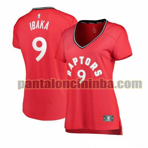 Maglia Donna basket Serge Ibaka 9 Toronto Raptors Rosso icon edition