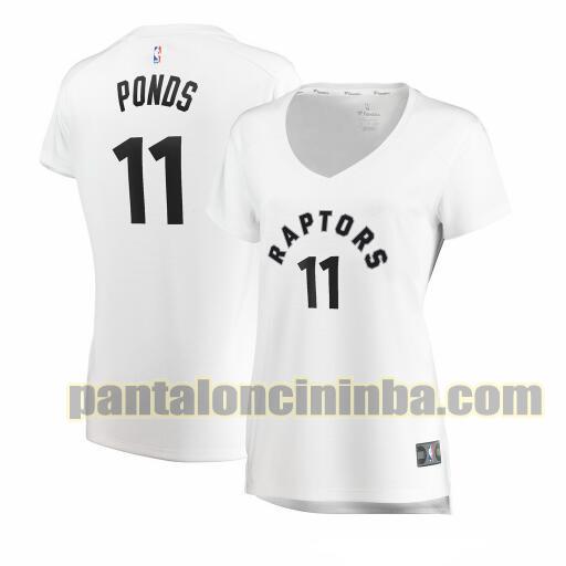 Maglia Donna basket Shamorie Ponds 11 Toronto Raptors Bianco association edition