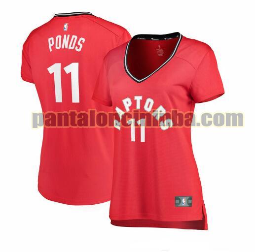 Maglia Donna basket Shamorie Ponds 11 Toronto Raptors Rosso icon edition