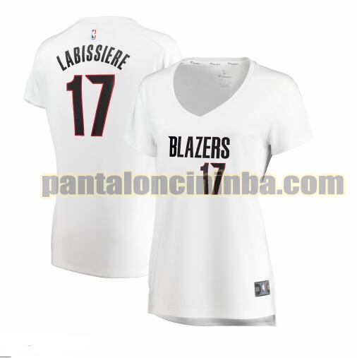 Maglia Donna basket Skal Labissiere 17 Portland Trail Blazers Bianco association edition