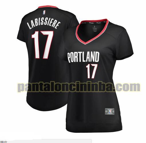 Maglia Donna basket Skal Labissiere 17 Portland Trail Blazers Nero icon edition