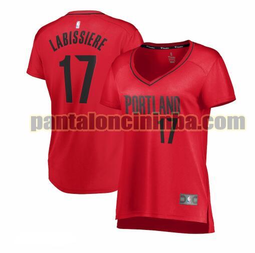 Maglia Donna basket Skal Labissiere 17 Portland Trail Blazers Rosso statement edition