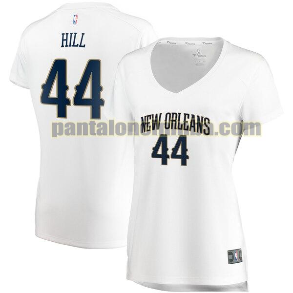 Maglia Donna basket Solomon Hill 44 New Orleans Pelicans Bianco association edition