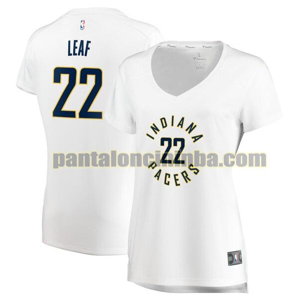 Maglia Donna basket T.J. Leaf 22 Indiana Pacers Bianco association edition