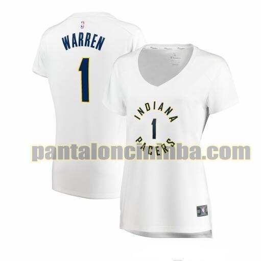 Maglia Donna basket TJ Warren 1 Indiana Pacers Bianco association edition