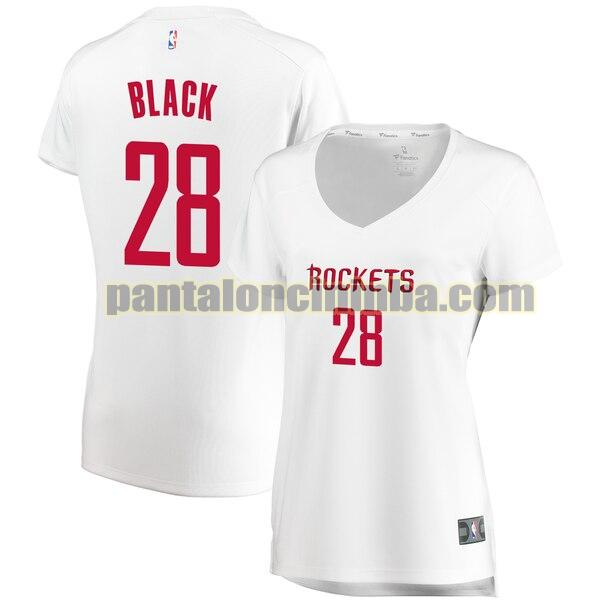 Maglia Donna basket Tarik Black 28 Houston Rockets Bianco association edition