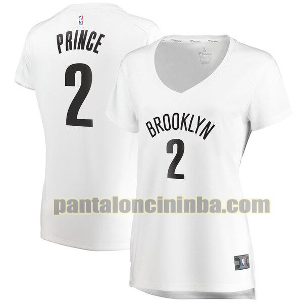 Maglia Donna basket Taurean Prince 2 Brooklyn Nets Bianco association edition