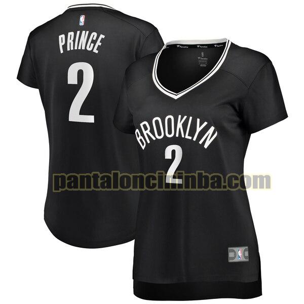 Maglia Donna basket Taurean Prince 2 Brooklyn Nets Nero icon edition
