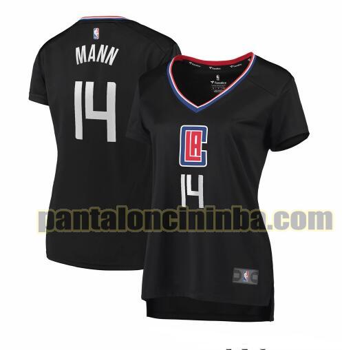 Maglia Donna basket Terance Mann 14 Los Angeles Clippers Nero statement edition