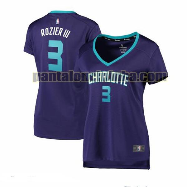 Maglia Donna basket Terry Rozier 3 Charlotte Hornets Porpora statement edition